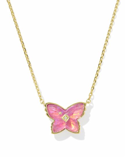 Brinley 18k Gold Vermeil Butterfly Stone Necklace