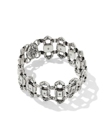Catherine Vintage Silver Statement Bracelet