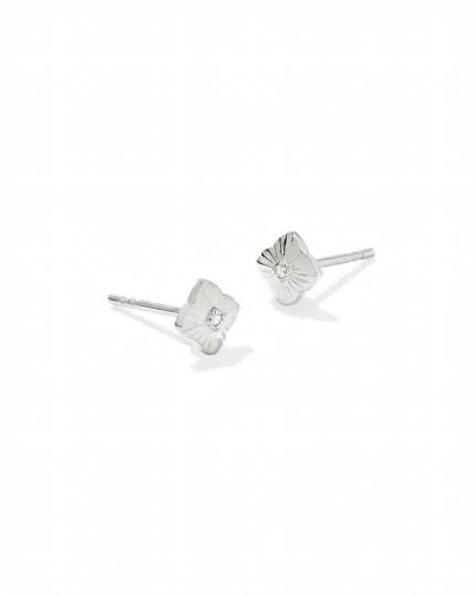 Dira Sterling Silver Topaz Stud Earrings