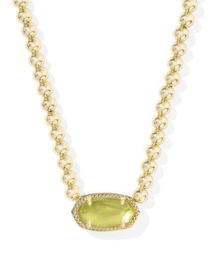 Elisa Gold Beaded Necklace