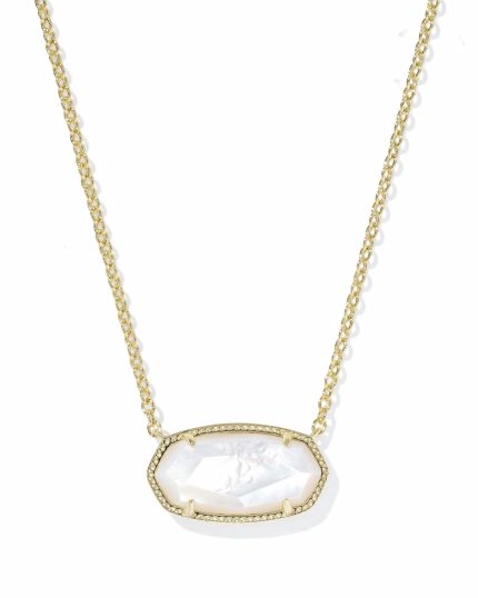 Elisa Gold Statement Short Pendant Necklace