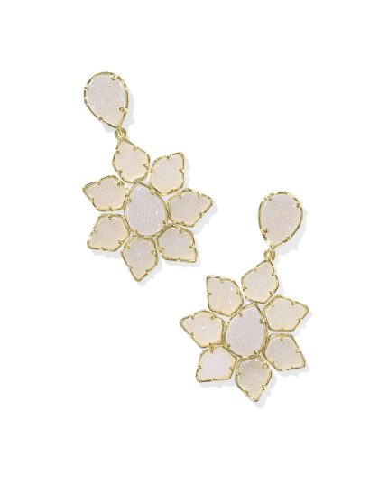 Greta Gold Drop Statement Earrings
