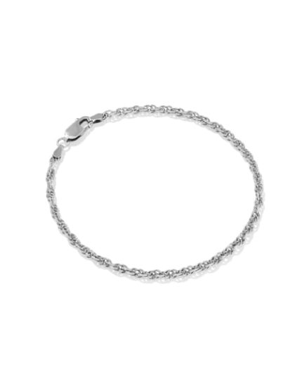 Ryan Rope Chain Bracelet in Oxidized Sterling Silver
