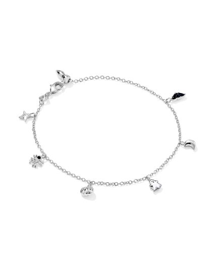 Halloween Silver Delicate Chain Bracelet