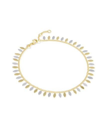 Kayla Mixed Metal Anklet