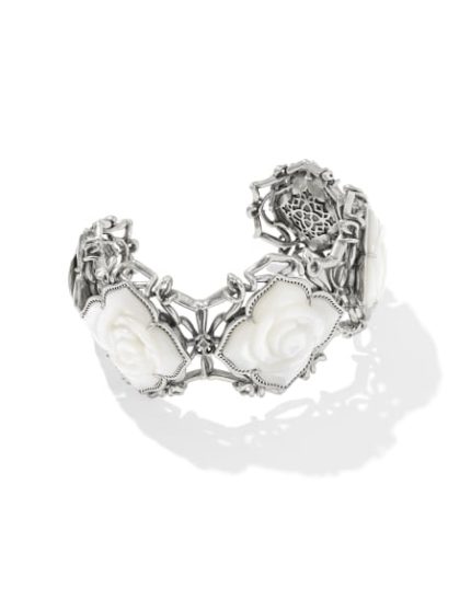 Mallory Rose Vintage Silver Statement Cuff Bracelet
