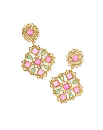 Mallory Rose Gold Convertible Statement Earrings