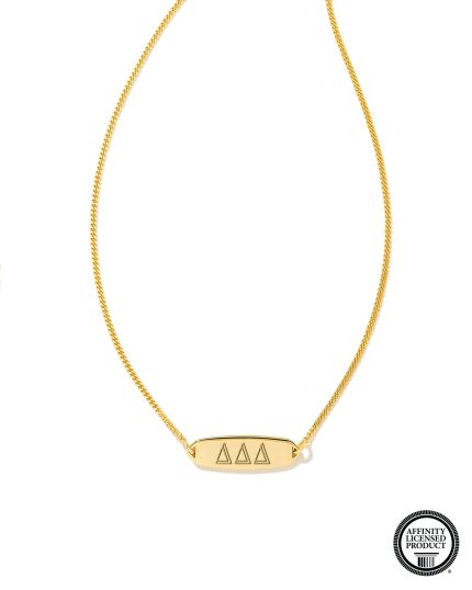 Delta Delta Delta Pendant Necklace in 18k Gold Vermeil