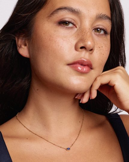 Mini Elisa Vintage Gold Satellite Short Pendant Necklace