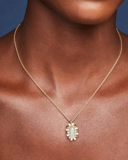 Shanley Gold Short Pendant Necklace 