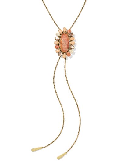 Flynn Vintage Gold Bolo Necklace