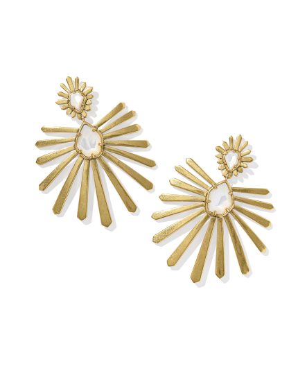 Starla Vintage Gold Statement Earrings