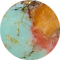 Bronze Veined Turquoise Red Oyster