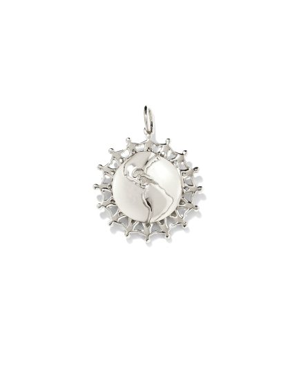 Children’s World Charm in Sterling Silver