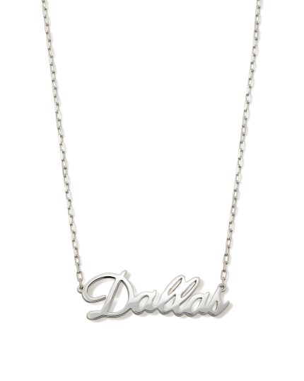 Dallas Pendant Necklace in Sterling Silver