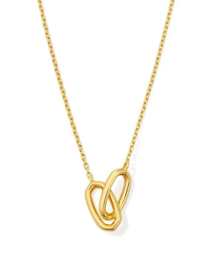 Danielle 18k Gold Vermeil Interlocking Pendant Necklace