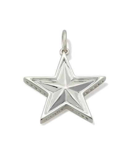 Large Star Charm in Sterling Silver