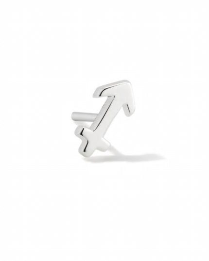 Sagittarius Single Stud Earring in Sterling Silver