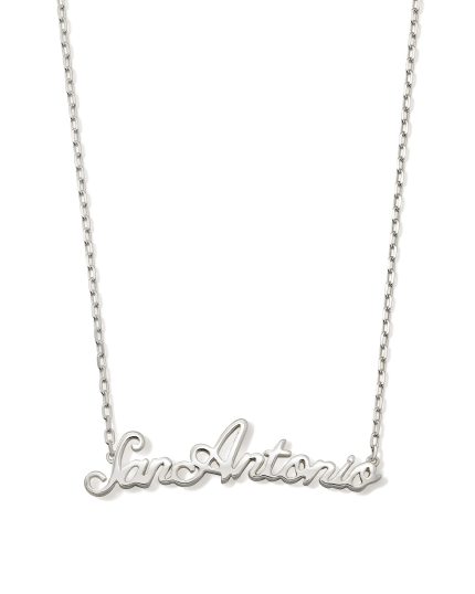 San Antonio Pendant Necklace in Sterling Silver