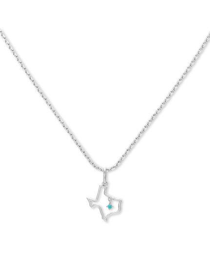 Texas Charm Necklace in Sterling Silver