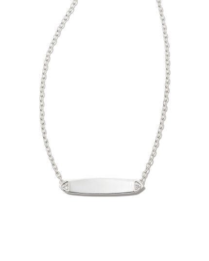 Tinsley Sterling Silver Pendant Necklace in White Topaz